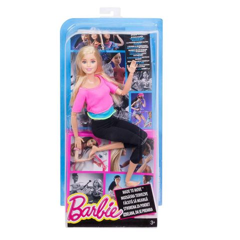  Búp bê Barbie Yoga áo hồng 