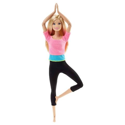  Búp bê Barbie Yoga áo hồng 