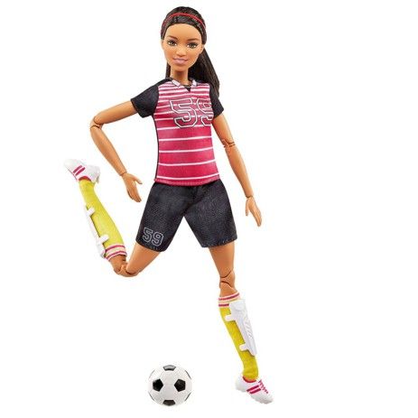  Búp bê thể thao Barbie Cầu thủ bóng đá Barbie DVF68 