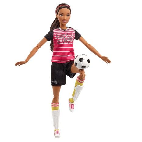  Búp bê thể thao Barbie Cầu thủ bóng đá Barbie DVF68 