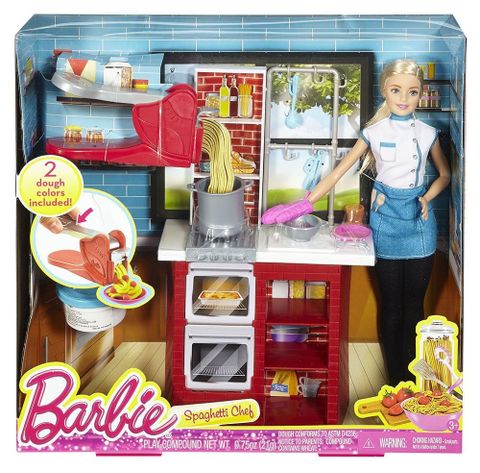  Đầu bếp Spaghetti Barbie DMC36 (Barbie Spaghetti Chef) 