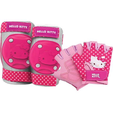  Đồ Bảo Hộ Tay Chân Bé Gái Hello Kitty màu hồng 