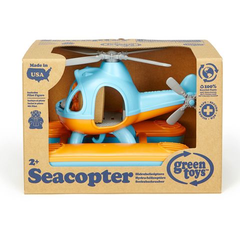  Đồ chơi máy bay Seacopter màu xanh hãng Green Toys 