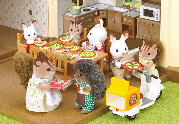 Đồ chơi Sylvanian Families 5238 Xe giao bánh Pizza