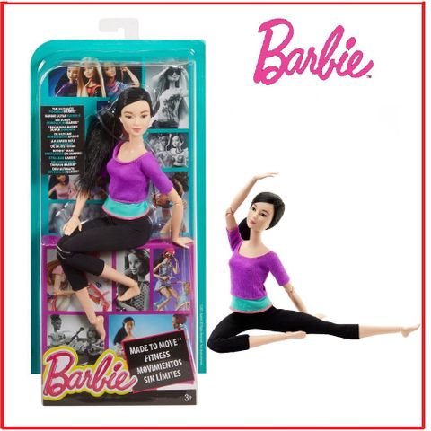  Đồ chơi Búp bê Barbie Yoga áo tím 