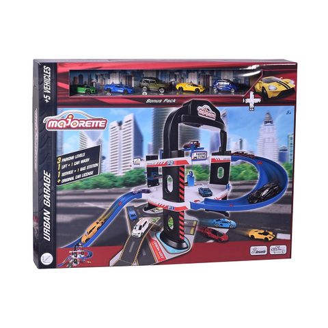  Đồ Chơi Mô Hình 3 Tầng MAJORETTE Urban Garage và 5 Ô Tô 