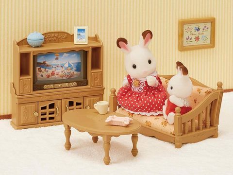  Nội thất Phòng khách kệ tủ và Ti vi Sylvanian Families EP-522 