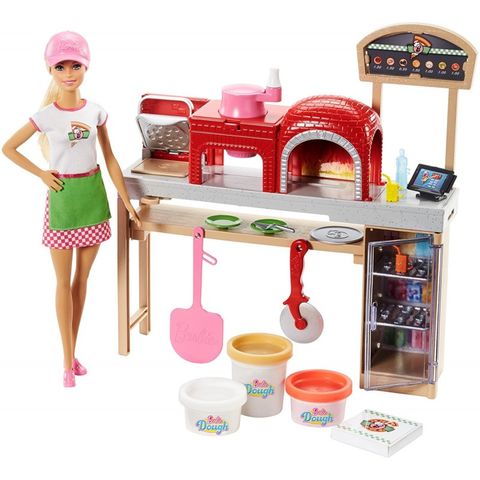  Búp bê Barbie và Bếp làm Pizza - FHR09 