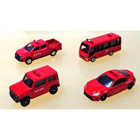  Set 4 xe Tomica Fire Engine Collection Diecast Scale Model Car 