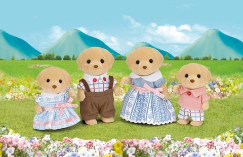  Gia đình Chó vàng Yellow Labrador Family Sylvanian Families 5182 