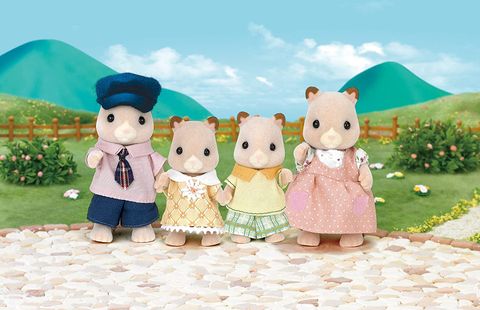  Gia Đình Chuột Hamster Family Sylvanian Families 3584 