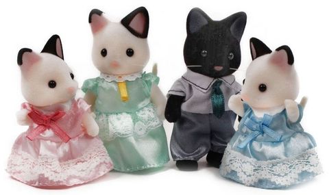  Gia đình Mèo Tuxedo Cat Family Sylvanian Families 5181 