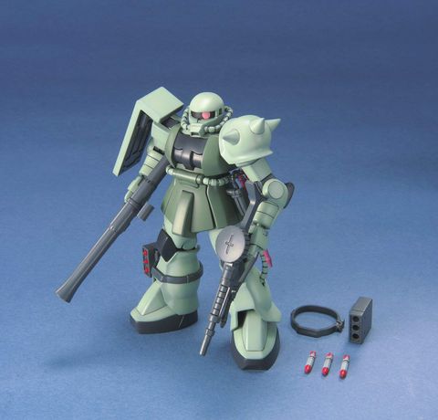  Lắp ráp đồ chơi Gundam Bandai Hobby Mobile Suit Kit HGUC 1/144 ZAKU 