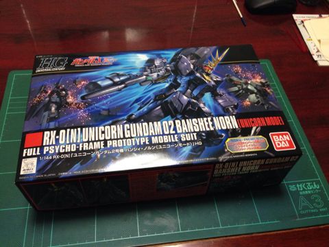  Lắp ráp Gundam Bandai HG Unicorn 02 Banshee Norm Plastic Model Kit 
