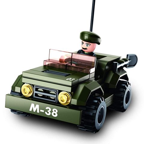  M38-B0587F- lắp ráp xe Jeep 8in1 
