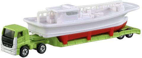  Xe Chở Thuyền Tomica 150 Mitsubishi Fuso Super Great Fishing Boat Carrier 