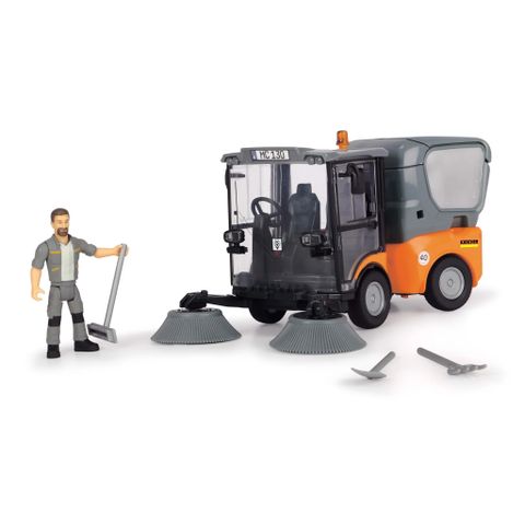  Bộ Đồ Chơi Xe Vệ Sinh Đường Phố DICKIE TOYS Playlife-Street Sweeper Set 