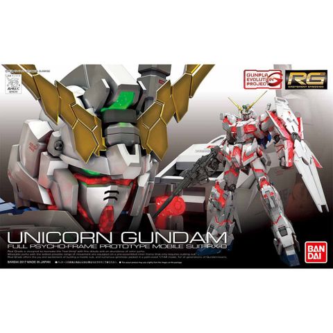  Lắp ráp RG 1/144 RX-0 UNICORN GUNDAM Plastic Model Kit 