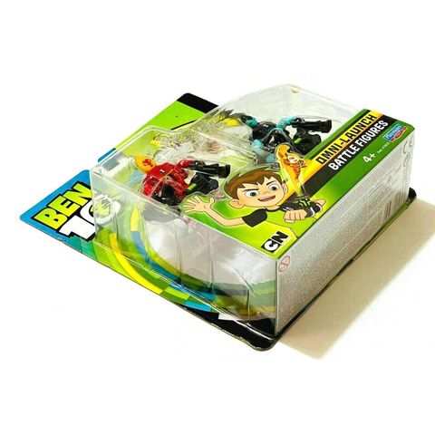  Đồ chơi mô hình Ben 10 Omni Launcher Battle Figures Refill nhân vật Fourarms & Wildvine 