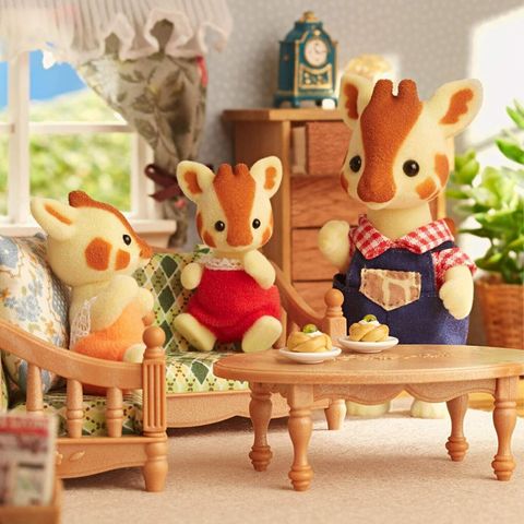  Gia đình hươu đồ chơi trẻ em Sylvanian Families Highbranch Giraffe Family Calico Critters CC1977 