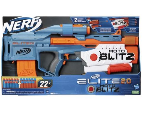  Súng đồ chơi trẻ em Nerf Elite 2.0 Motoblitz CS-10 Blaster, Motorized 10-Dart Blasting 