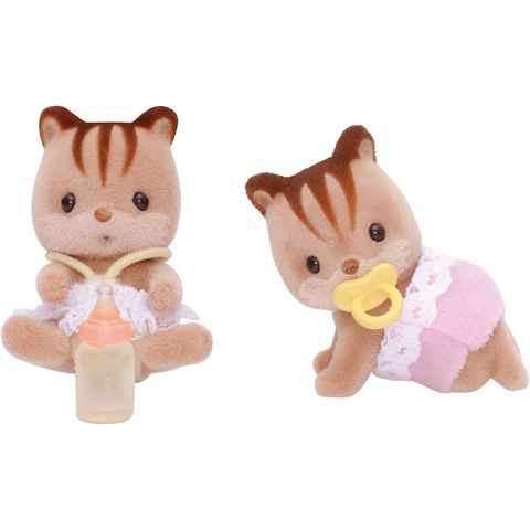  Sóc nâu sinh đôi Walnut Squirrel Twins Sylvanian Families 3218 