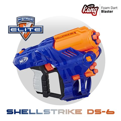  Nerf Elite Shellstrike DS-6 Blaster In Multicolor 