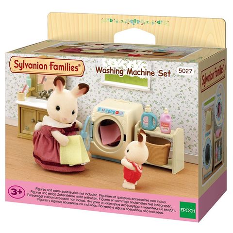  Sylvanian Families 5027 Máy Giặt Quần Áo Washing Machine Set 