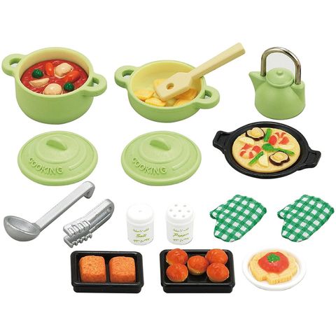  Sylvanian Families 5028 Bộ Đồ Nấu Ăn Kitchen Cooking Set 