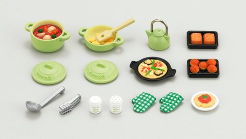  Sylvanian Families 5028 Bộ Đồ Nấu Ăn Kitchen Cooking Set 