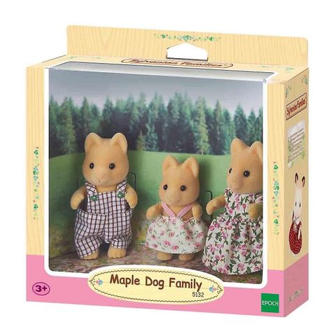  Sylvanian Families 5132 Gia Đình Chó Maple Dog Family 