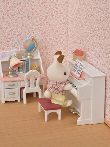  Bộ bàn học và đàn Piano Sylvanian Families 5284 Piano & Desk Set 