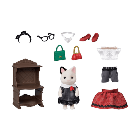  Thời trang Mèo Tuxedo Sylvanian Families 5462 Fashion Play Set Tuxedo Cat 