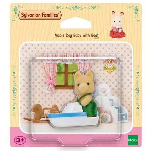  Sylvanian Families 5137 Thuyền của Chó con Maple Dog Baby with Boat 