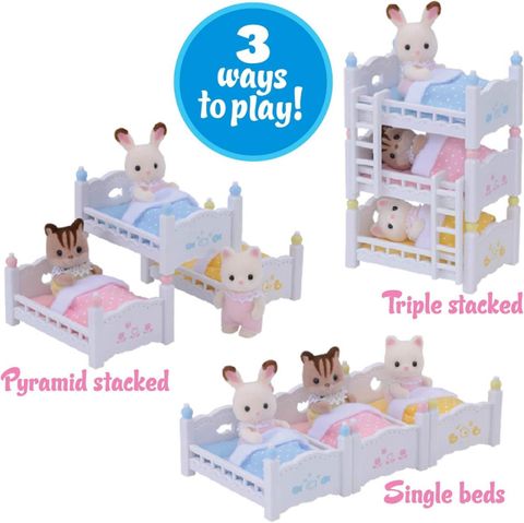  Bộ đồ chơi giường tầng Epoch Everlasting Triple Baby Bunk Beds 