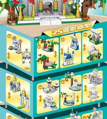  Đồ Chơi Lắp Ráp Lâu Đài Castle Paradise Panlos Brick 607 chi tiết 633056 