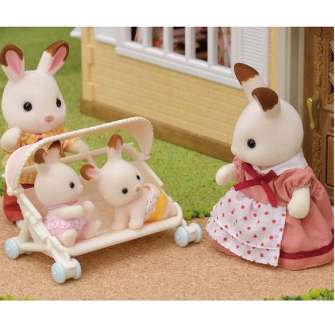  Xe đẩy 3 chỗ Sylvanian Families Triplets Stroller 