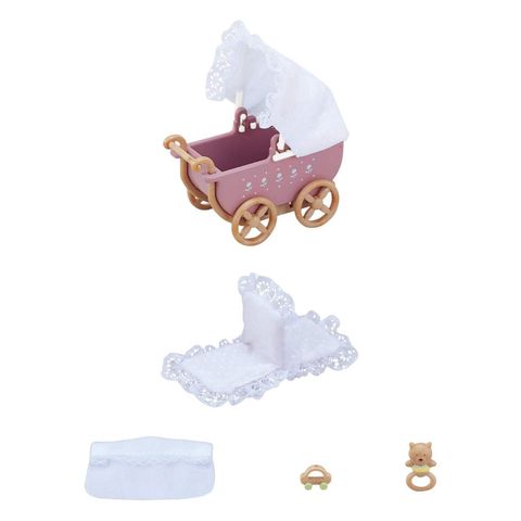  Set đồ chơi Xe đẩy em bé Sylvanian Families KA-205 Luxury Baby Carriage Set 