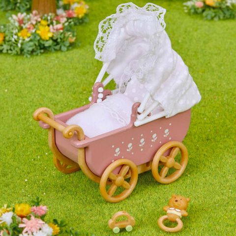  Set đồ chơi Xe đẩy em bé Sylvanian Families KA-205 Luxury Baby Carriage Set 