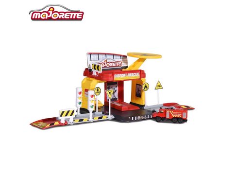  Bộ Đồ Chơi Mô Hình Trạm Cứu Hộ Hàng Không MAJORETTE Creatix Airport Rescue Playset + 1 Xe 