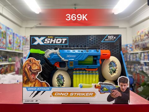  Bộ đồ chơi phóng thanh xốp mút Dino Attack X-Shot (4 quả trứng, 16 thanh mút) - 4860 