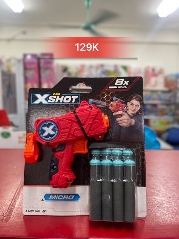  Đồ chơi phóng thanh xốp mút Micro X-Shot (8 thanh mút) - 3613TQ1 