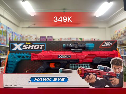  Đồ chơi phóng thanh xốp mút Hawk Eye X-Shot (16 thanh mút) - 36435 