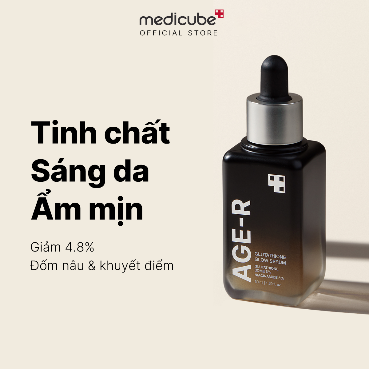 Tinh chất sáng da AGE-R Glutathione Glow Serum 30g