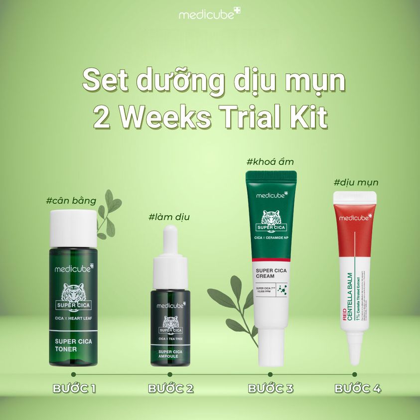  Set Mini Super Cica AC Calming Trial Kit 