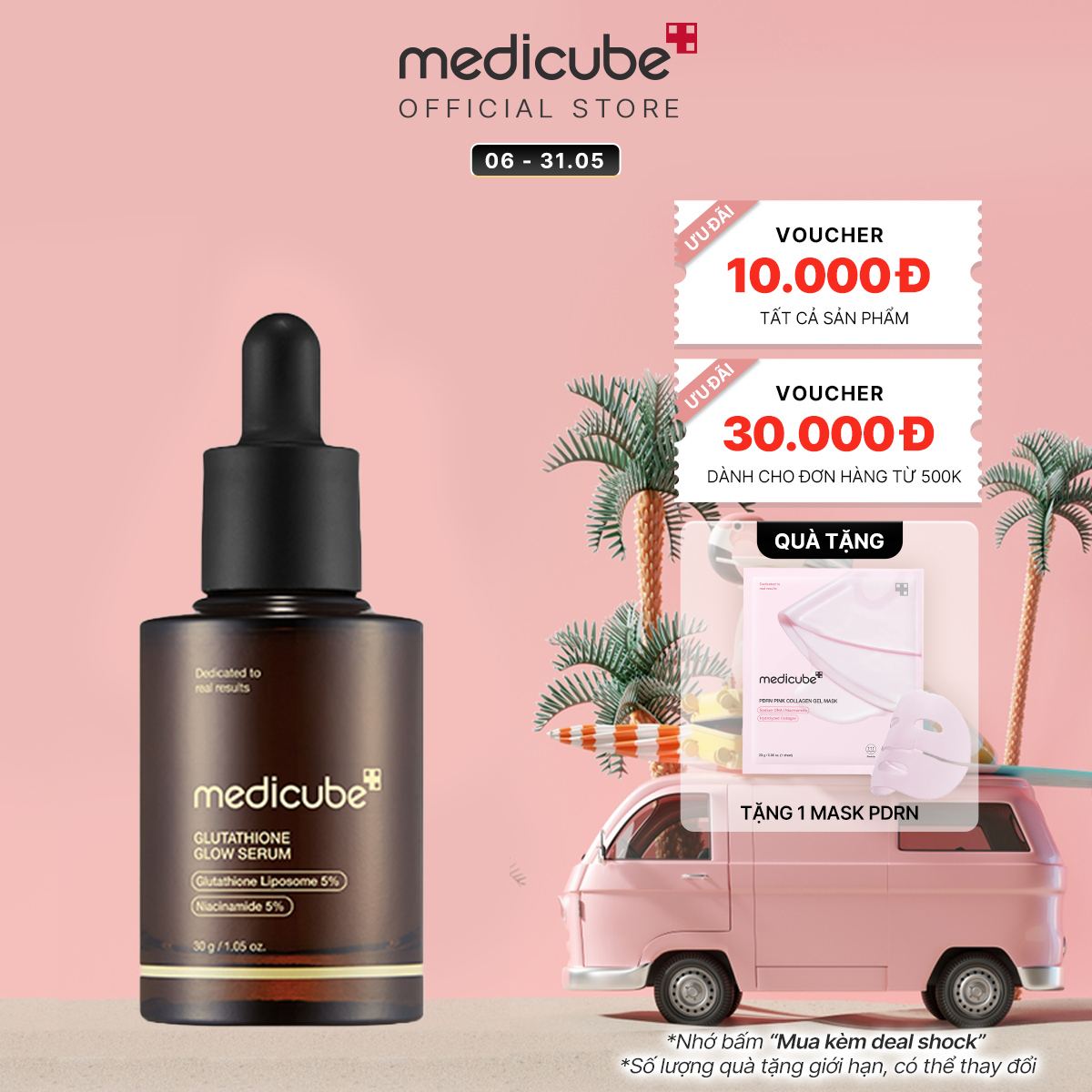 Tinh chất sáng da AGE-R Glutathione Glow Serum 30g