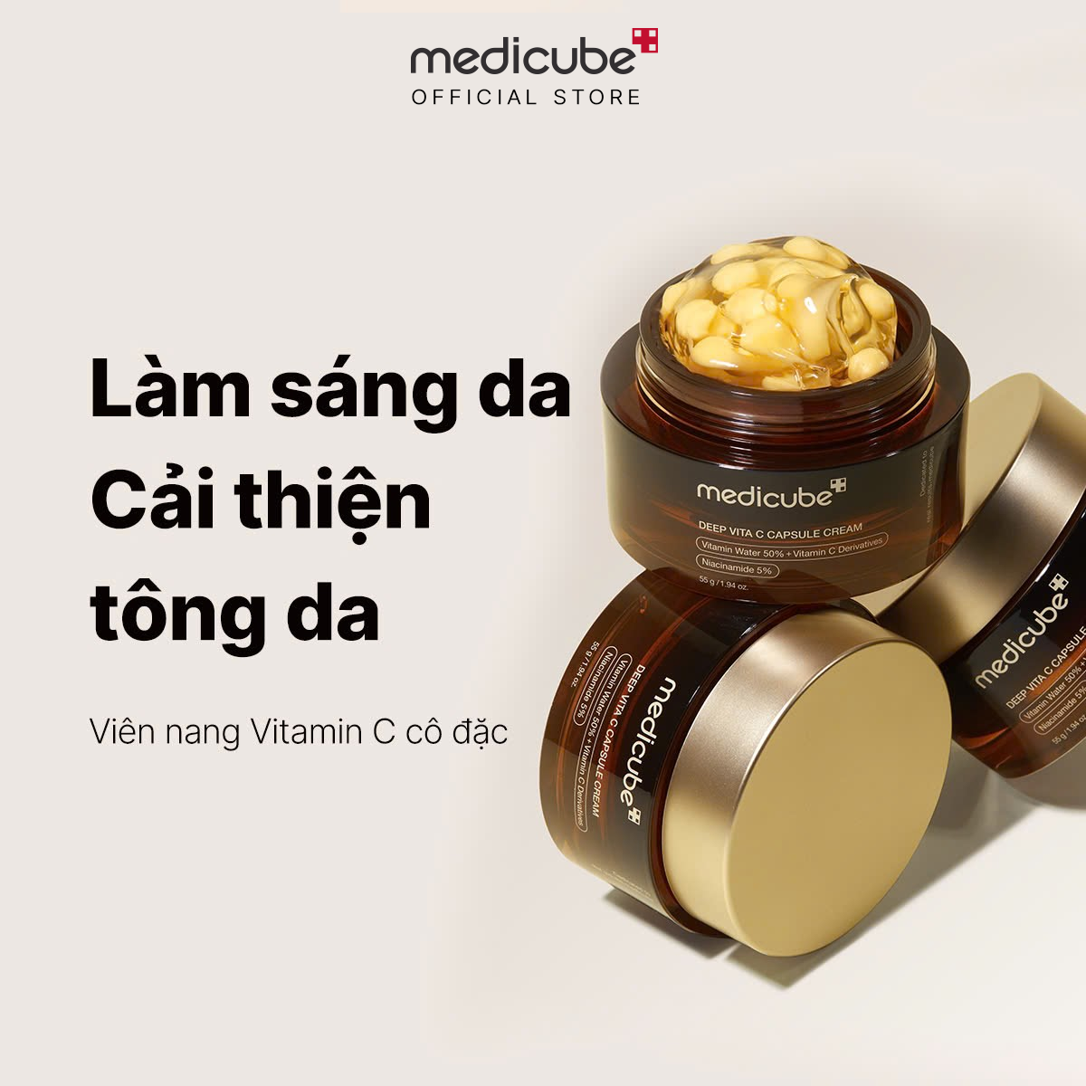 Kem dưỡng Deep Vita C Capsule Cream 55g