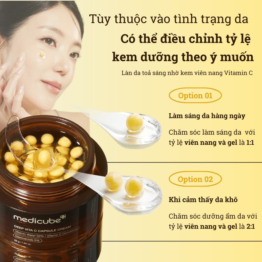 Kem dưỡng Deep Vita C Capsule Cream 55g