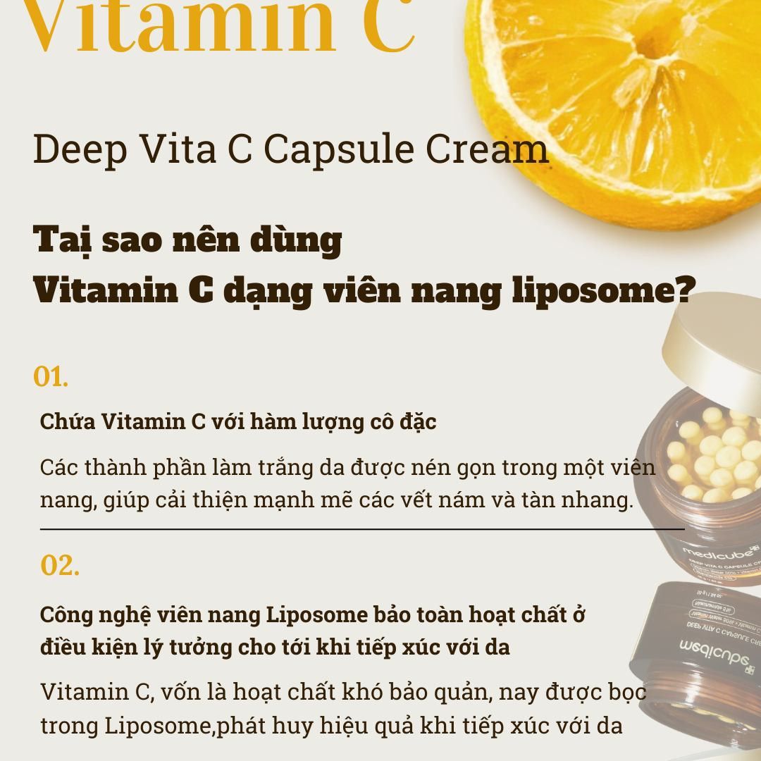 Kem dưỡng Deep Vita C Capsule Cream 55g