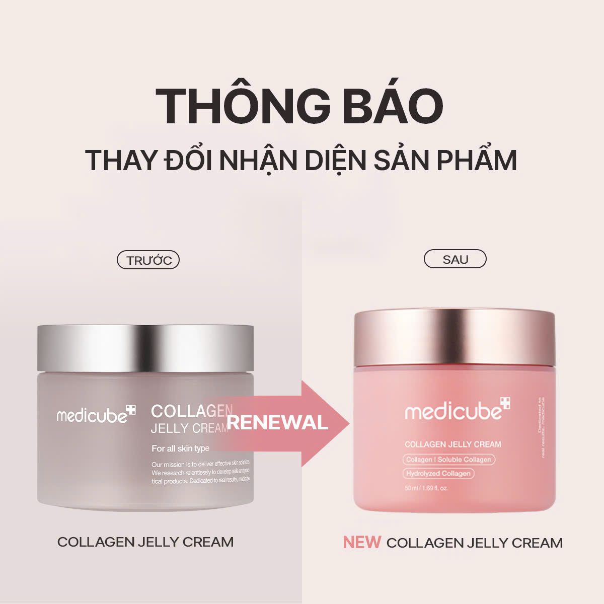 Kem thạch căng bóng Collagen Jelly Cream 110ml